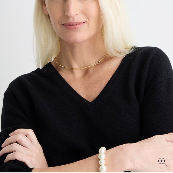 J Crew Cashmere relaxed V-neck sweater - Picture 3 of 5